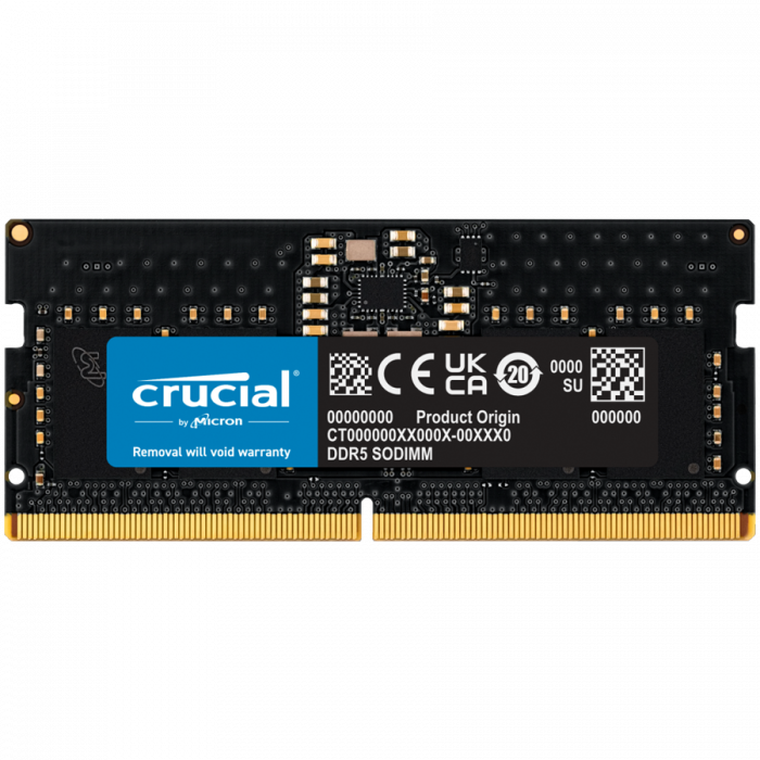 Crucial 8GB DDR5-5600 SODIMM CL46 (16Gbit) [1]