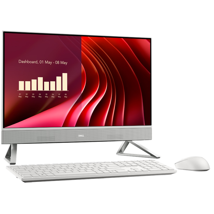 Dell 24 AIO,23.8" FHD(1920x1080)Infinity Touch,Intel Core 7 150U(12MB cache,10Cores,up to 5.4GHz),16GB(2x8)5200MT/s,1TB(M.2)PCIe NVMe SSD,Integrated Graphics,Wi-Fi 6E(2x2)+BT,Dell Pro Keyboard and Mou [2]