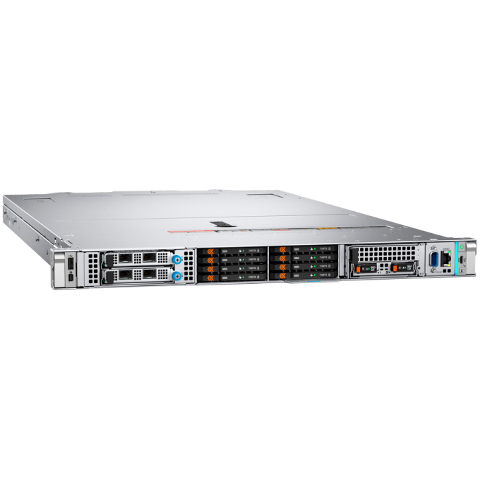 Dell PowerEdge R470 Rack Server,Intel Xeon 6 Performance 6507P 3.5G(8C/16T),32GB 6400MT/s RDIMM,2x480GB SSD SATA RI(8x2.5''HDD SAS/SATA),PERC H965i,iDRAC10 Ent 17G,1U Std Bezel,Ethernet E610-XAT2 Dual [3]