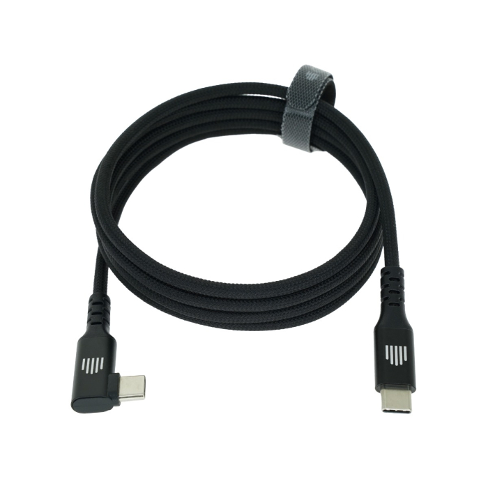 Dviced Angled Braided cable USB-C to USB-C, 1,25m - Black [5]