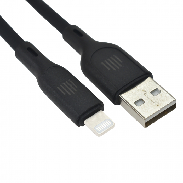 Dviced Cable USB-A to Lightning silicone 1,25m - Black [3]
