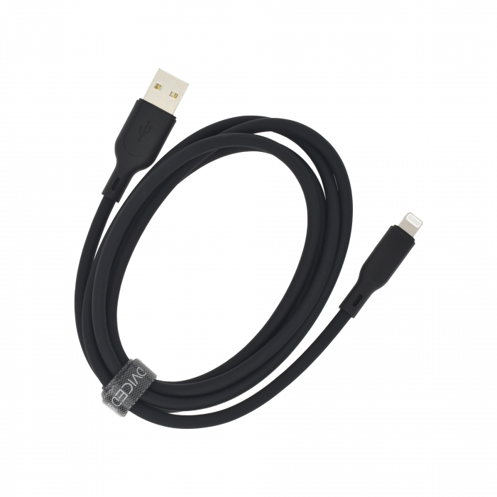 Dviced Cable USB-A to Lightning silicone 1,25m - Black [4]