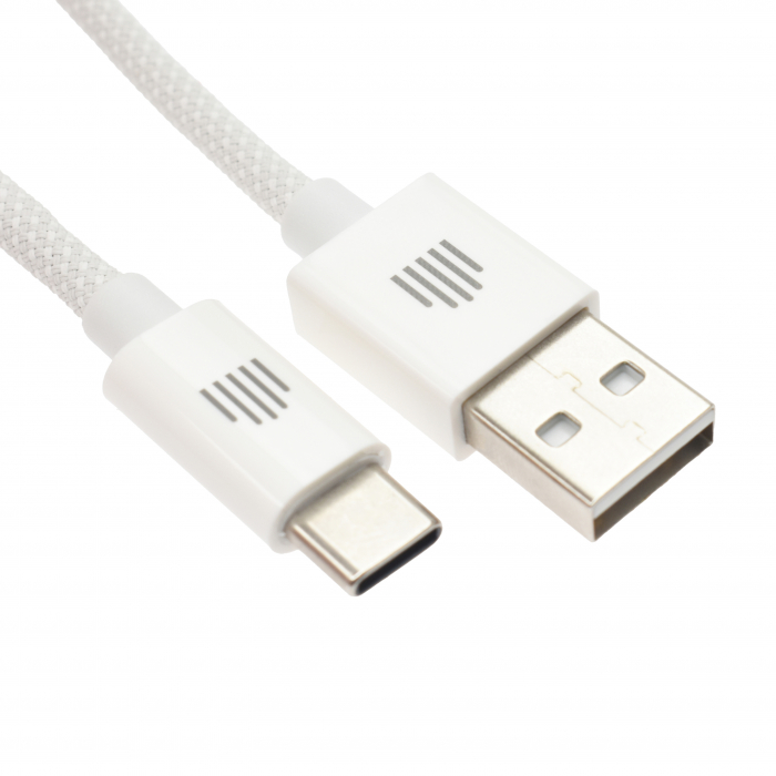 Dviced Cable USB-A to USB-C Nylon Textile 1,25m - White [3]