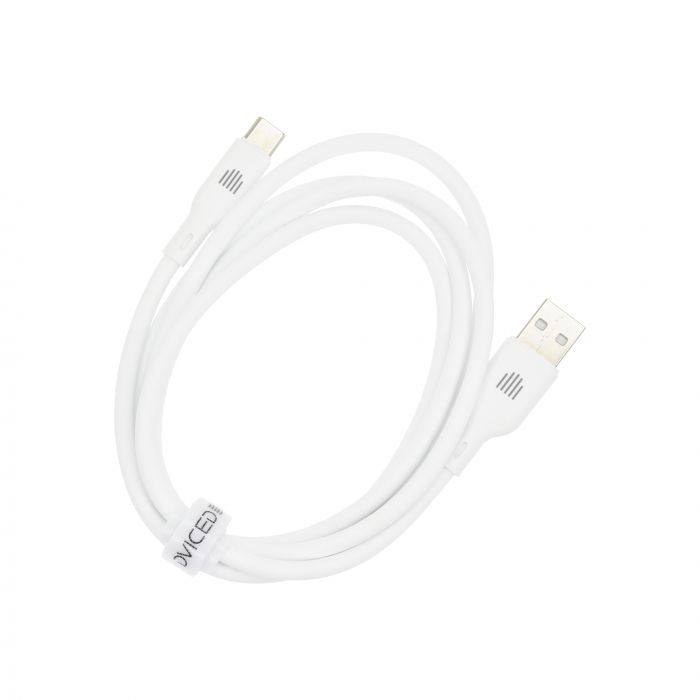 Dviced Cable USB-A to USB-C silicone 1,25m - White [4]