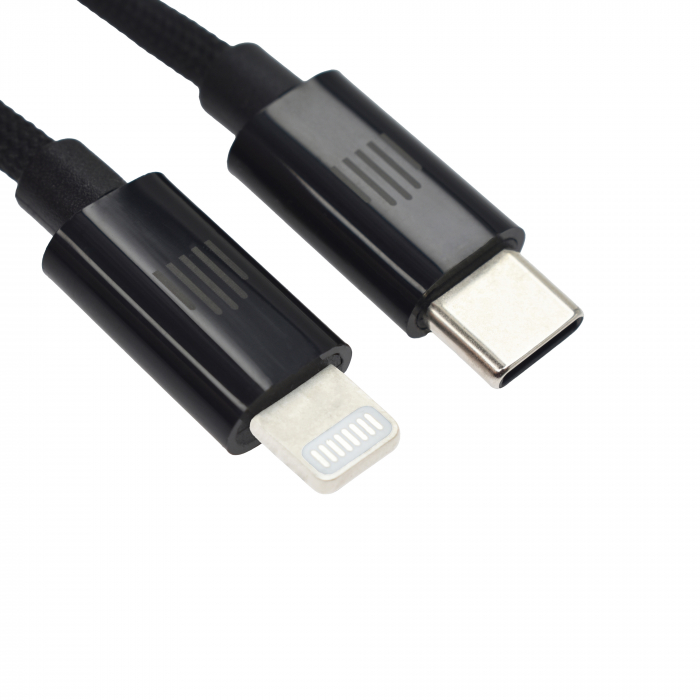 Dviced Cable USB-C to Lightning Nylon Textile 1,25m - Black [4]
