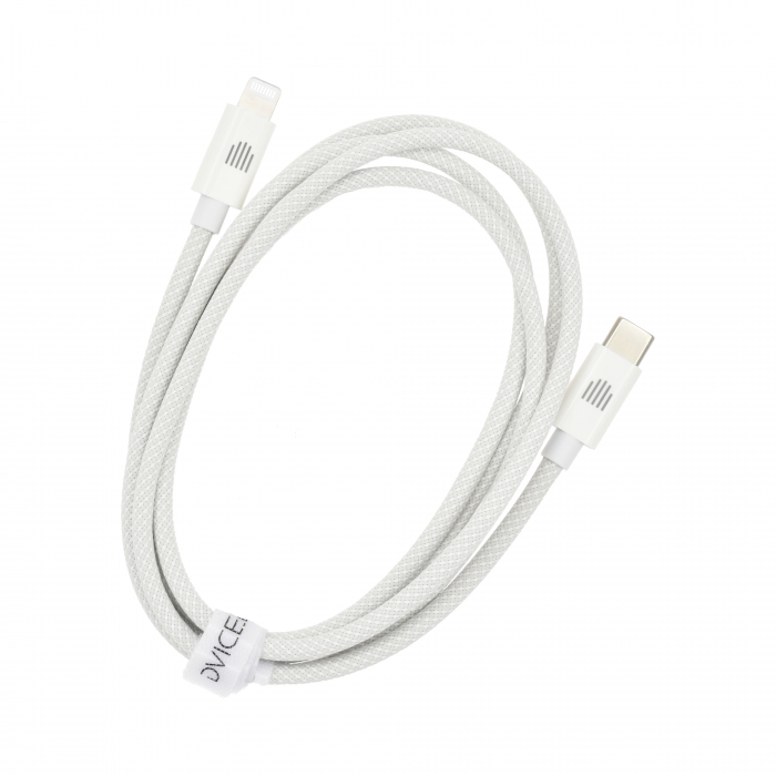 Dviced Cable USB-C to Lightning Nylon Textile 1,25m - White [2]