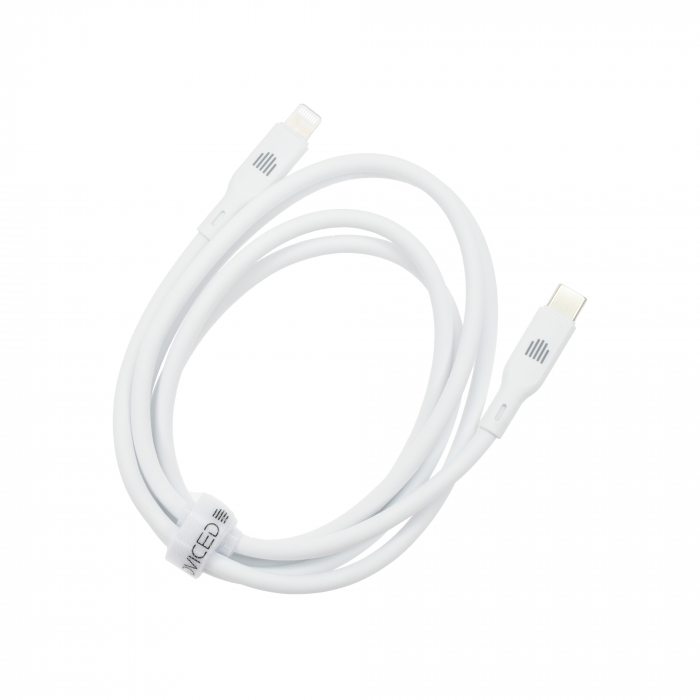Dviced Cable USB-C to Lightning silicone 1,25m - White [3]