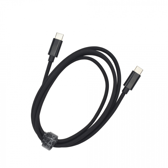 Dviced Cable USB-C to USB-C Nylon Textile 1,25m - Black [2]