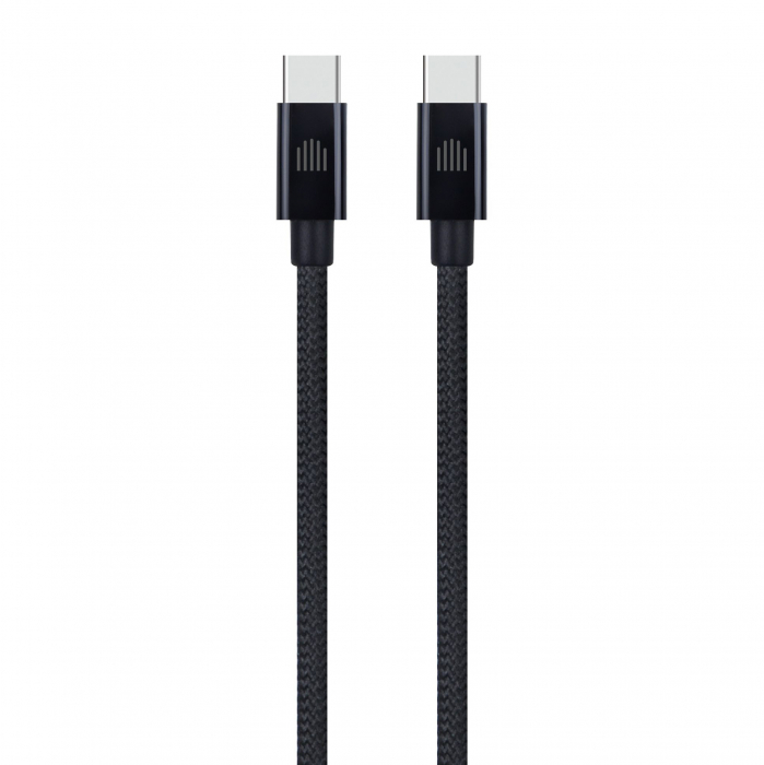 Dviced Cable USB-C to USB-C Nylon Textile 1,25m - Black [1]