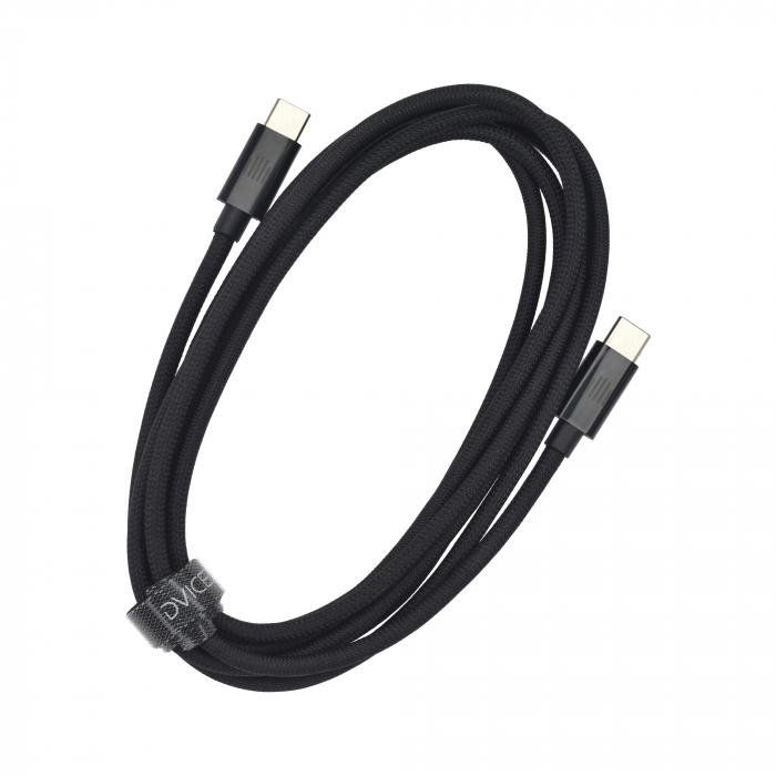 Dviced Cable USB-C to USB-C Nylon Textile 2m - Black [2]