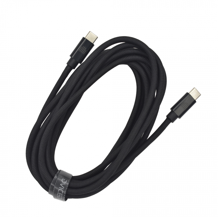 Dviced Cable USB-C to USB-C Nylon Textile 3m - Black [3]