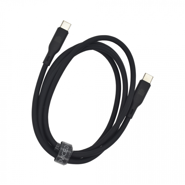 Dviced Cable USB-C to USB-C silicone 1,25m - Black [3]