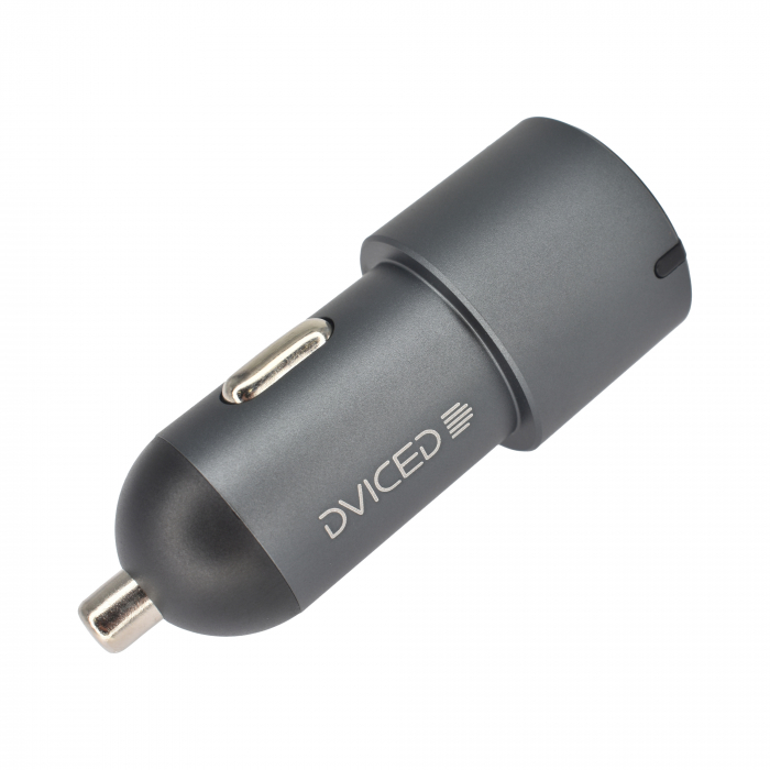Dviced Car charger 60W 1 USB-A, 2 USB-C - Gray [4]