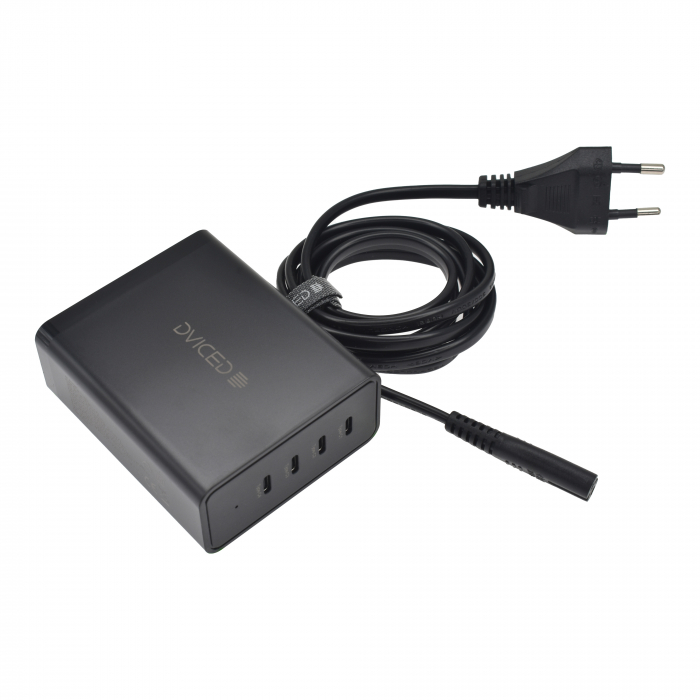 Dviced Desktop charger 140W GaN 4 USB-C EU - Black [4]