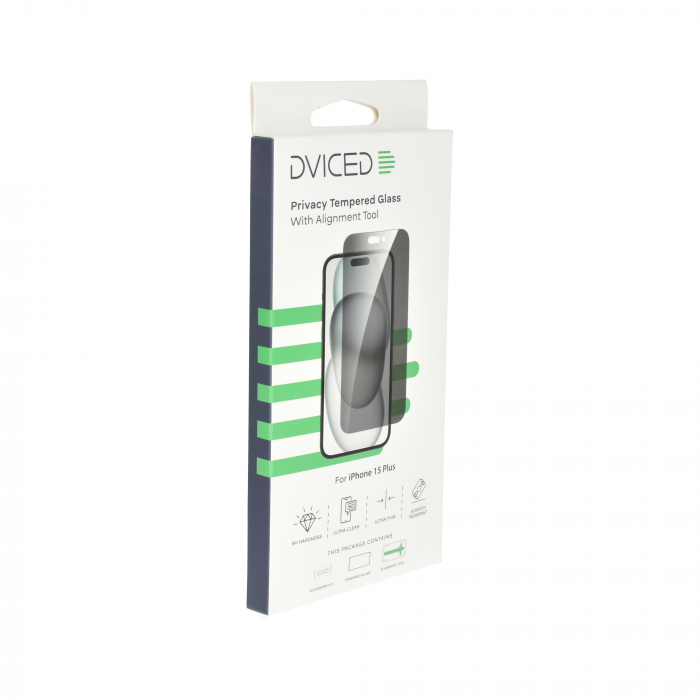 Dviced iPhone 15 plus privacy screen protector with applicator [2]