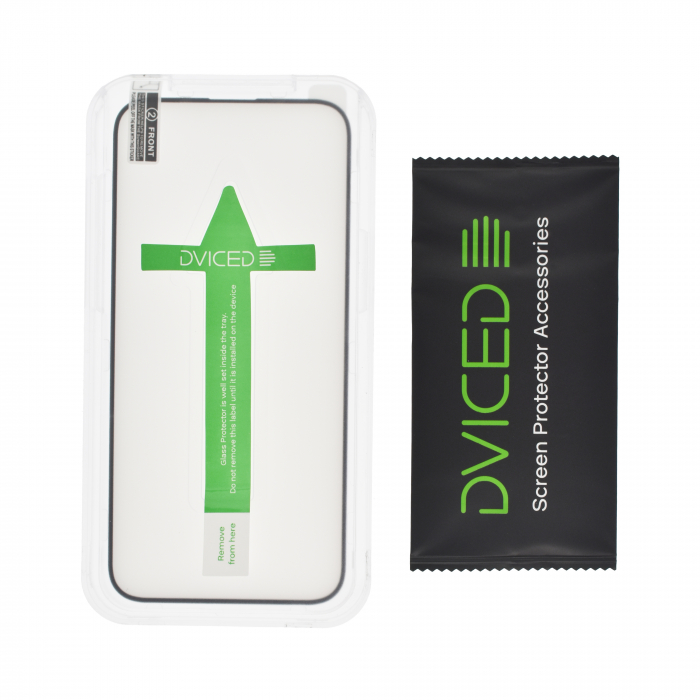 Dviced iPhone 15 plus silk print screen protector with applicator [2]