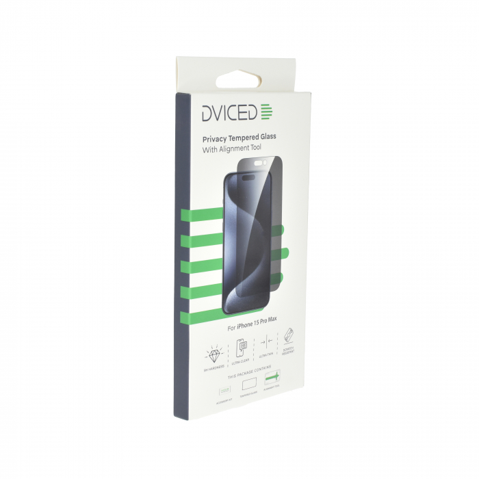 Dviced iPhone 15 pro max privacy screen protector with applicator [4]