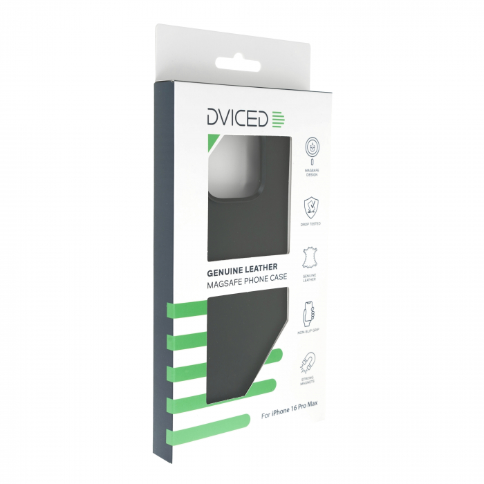 Dviced Leather case with magsafe for iPhone 16 Pro Max - Black [4]