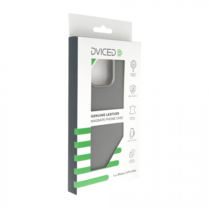 Dviced Leather case with magsafe for iPhone 16 Pro Max - Grey [2]