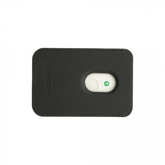 Dviced Leather magsafe cardholder with stand - Black [2]