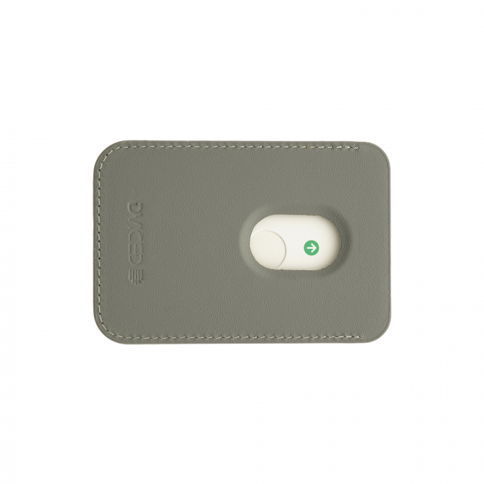 Dviced Leather magsafe cardholder with stand - Grey [4]