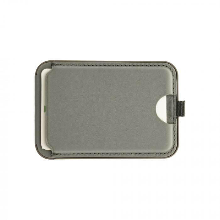 Dviced Leather magsafe foldable cardholder and stand - Grey [2]