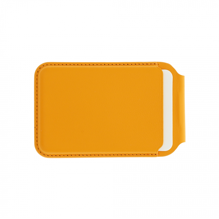 Dviced Leather magsafe foldable cardholder - Orange [2]