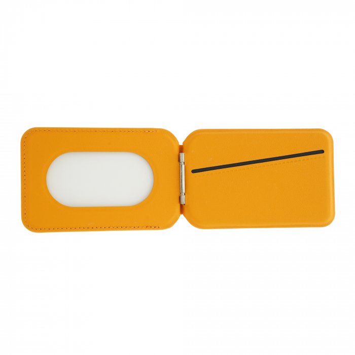 Dviced Leather magsafe foldable cardholder - Orange [3]