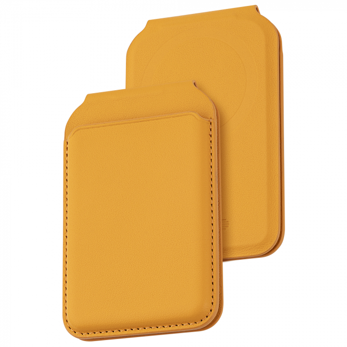 Dviced Leather magsafe foldable cardholder - Orange [1]