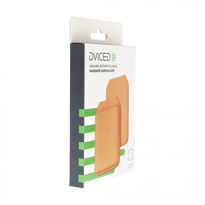Dviced Leather magsafe foldable cardholder - Orange [4]