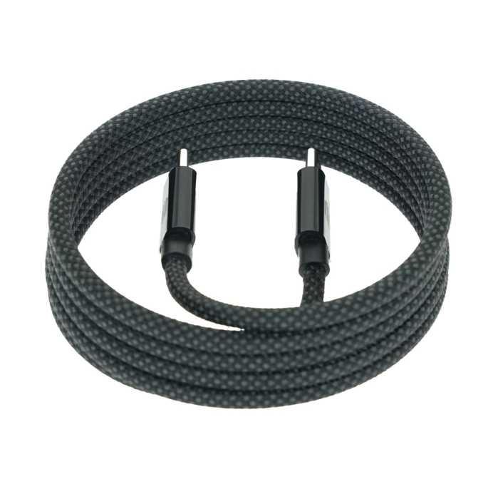 Dviced Magnetic Braided Cable USB-C to USB-C, 1,25m - Dark Grey [2]
