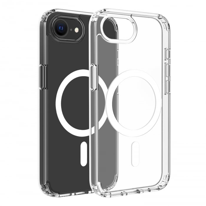 Dviced Magnetic iPhone 16e clear case - White [1]
