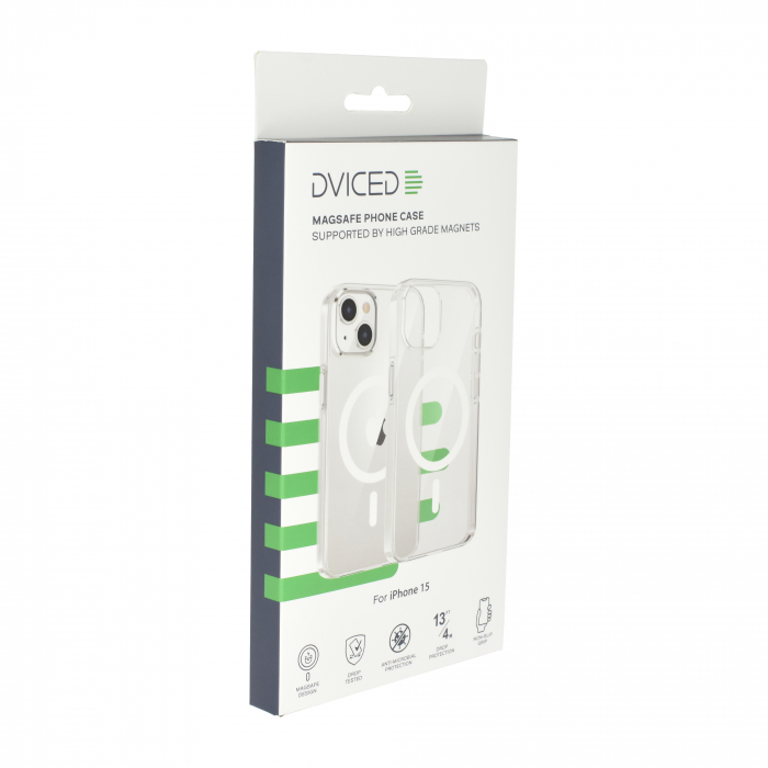 Dviced Magsafe iPhone 15 clear case - White [3]