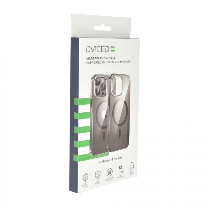 Dviced Magsafe iPhone 15 Pro Max clear case - Black [4]