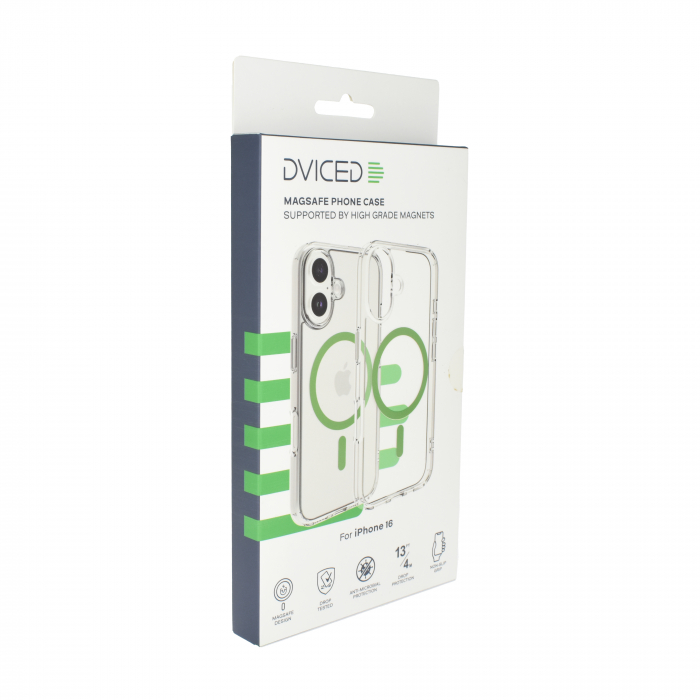 Dviced Magsafe iPhone 16  clear case - Green [2]