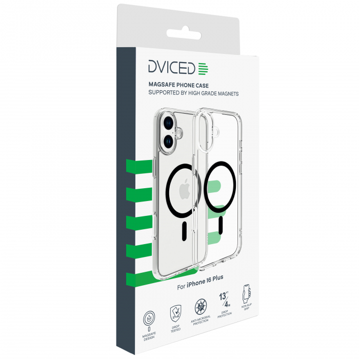 Dviced Magsafe iPhone 16 Plus clear case - Black [4]