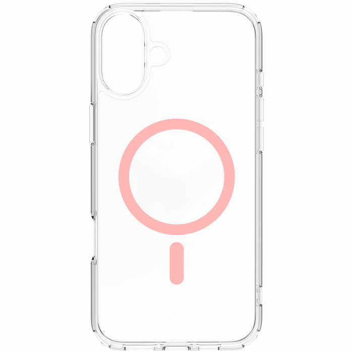 Dviced Magsafe iPhone 16 Plus clear case - Pink [3]