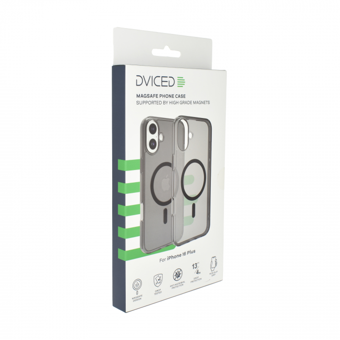Dviced Magsafe iPhone 16 Plus smoke case - Black [2]