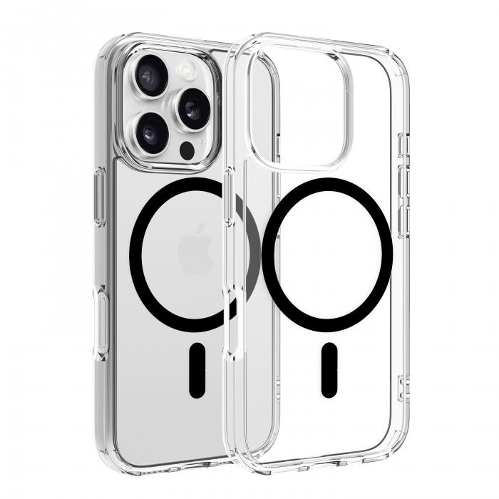 Dviced Magsafe iPhone 16 Pro clear case - Black [1]