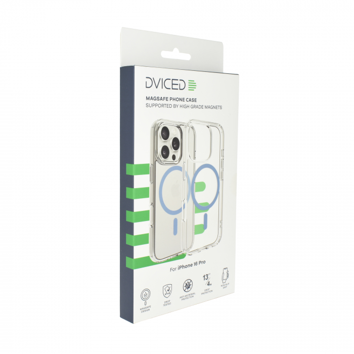 Dviced Magsafe iPhone 16 Pro clear case - Blue [5]