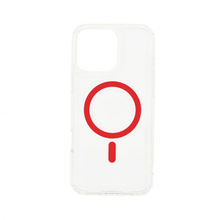 Dviced Magsafe iPhone 16 Pro clear case - Red [5]