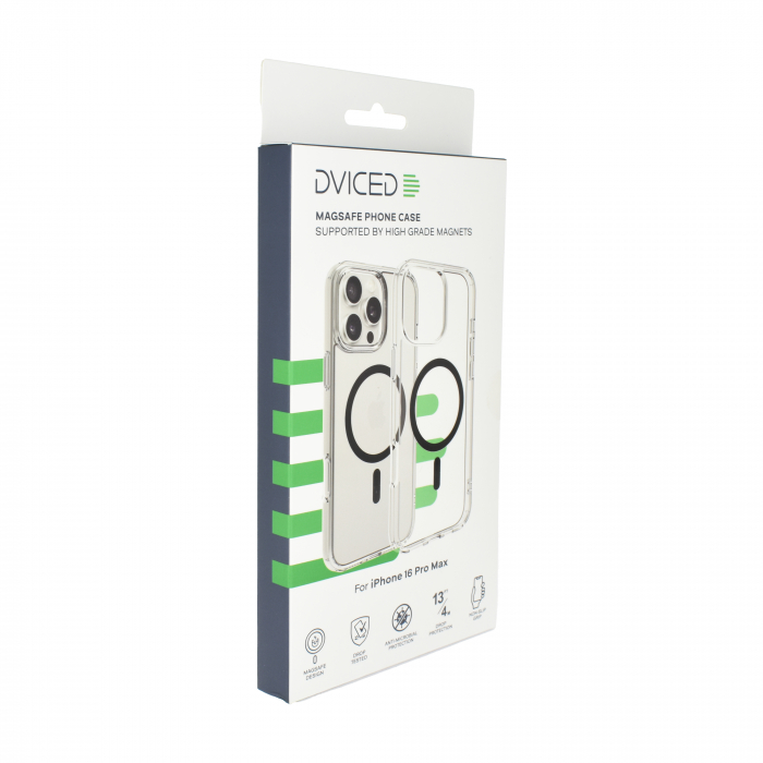 Dviced Magsafe iPhone 16 Pro Max clear case- Black [4]