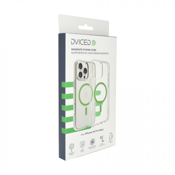 Dviced Magsafe iPhone 16 Pro Max clear case - Green [5]