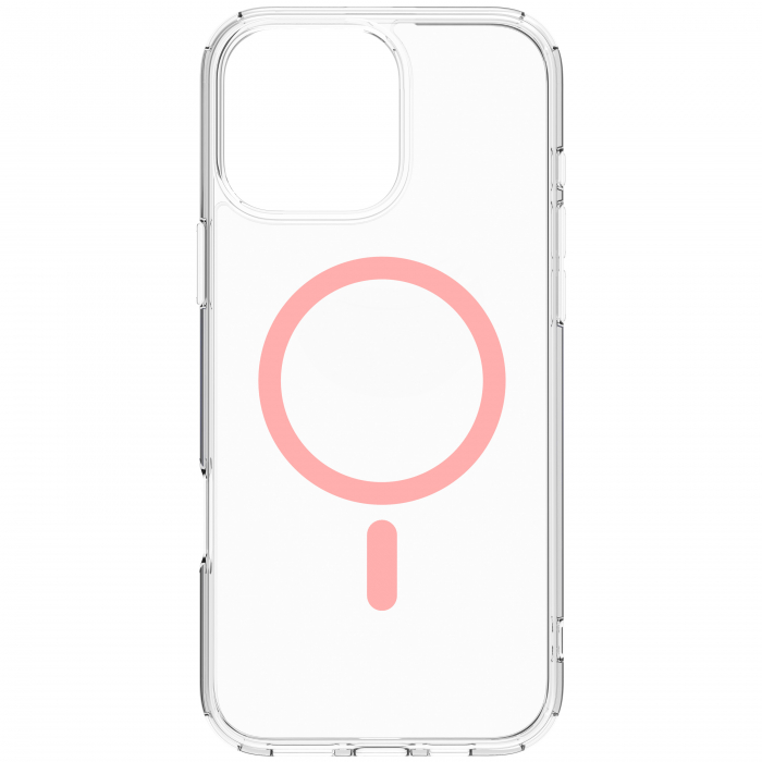 Dviced Magsafe iPhone 16 Pro Max clear case -Pink [4]