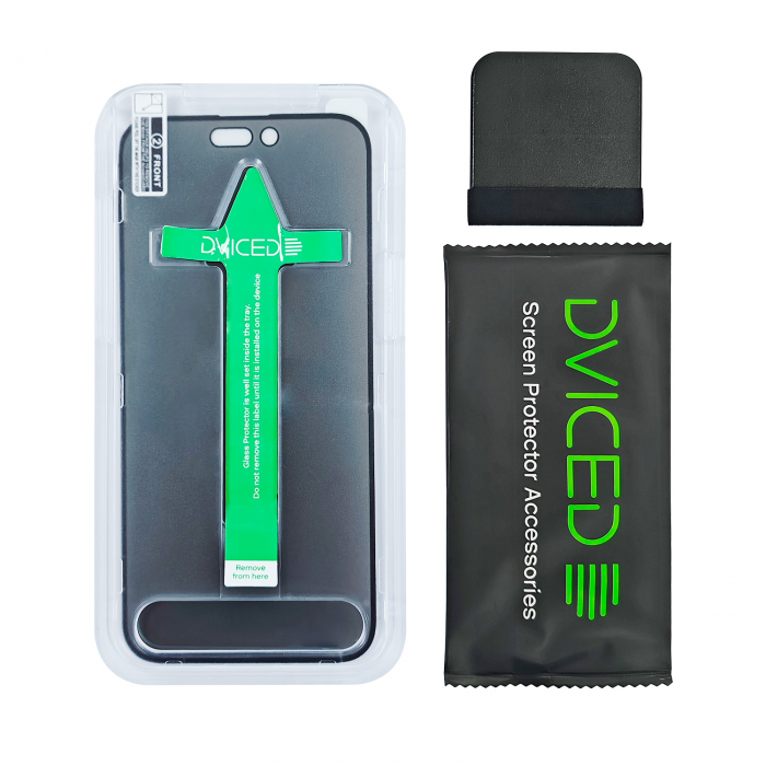 Dviced Privacy tempered glass screen protector edge to edge for iPhone 16 with applicator [4]