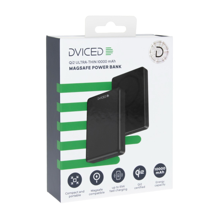 Dviced Qi2 Ultrathin MagSafe Power bank 10000mAh - Black [3]