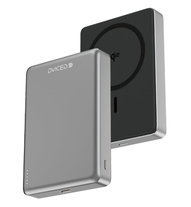 Dviced Qi2 Ultrathin MagSafe Power bank 10000mAh - Black/Grey [1]