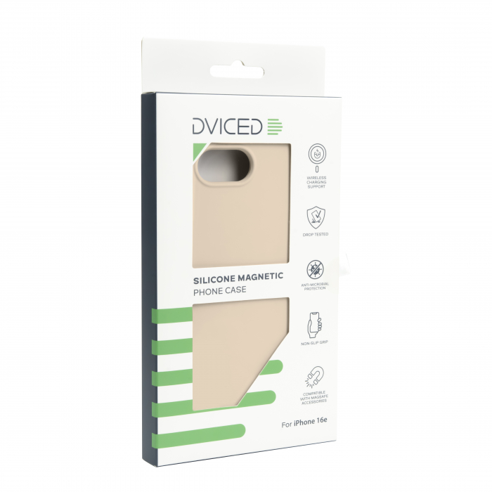 Dviced Silicone Magnetic iPhone 16e case - Beige [2]