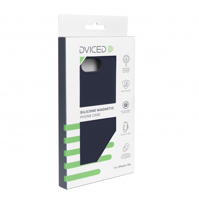 Dviced Silicone Magnetic iPhone 16e case - Blue [4]