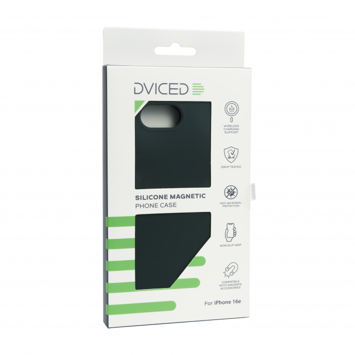 Dviced Silicone Magnetic iPhone 16e case - Green [2]